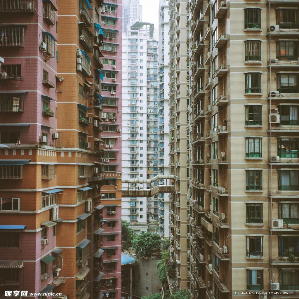 城市高楼建筑背景素材