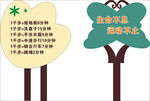 运动提示牌
