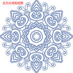 中国风花纹