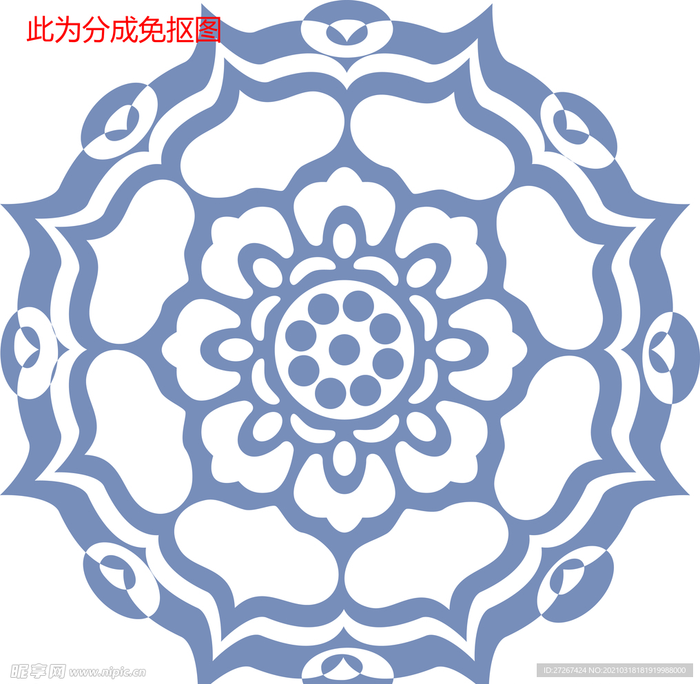 中国风花纹