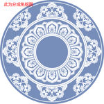 中国风花纹