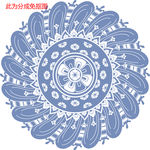 中国风花纹