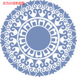 中国风花纹