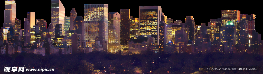 繁华城市夜景