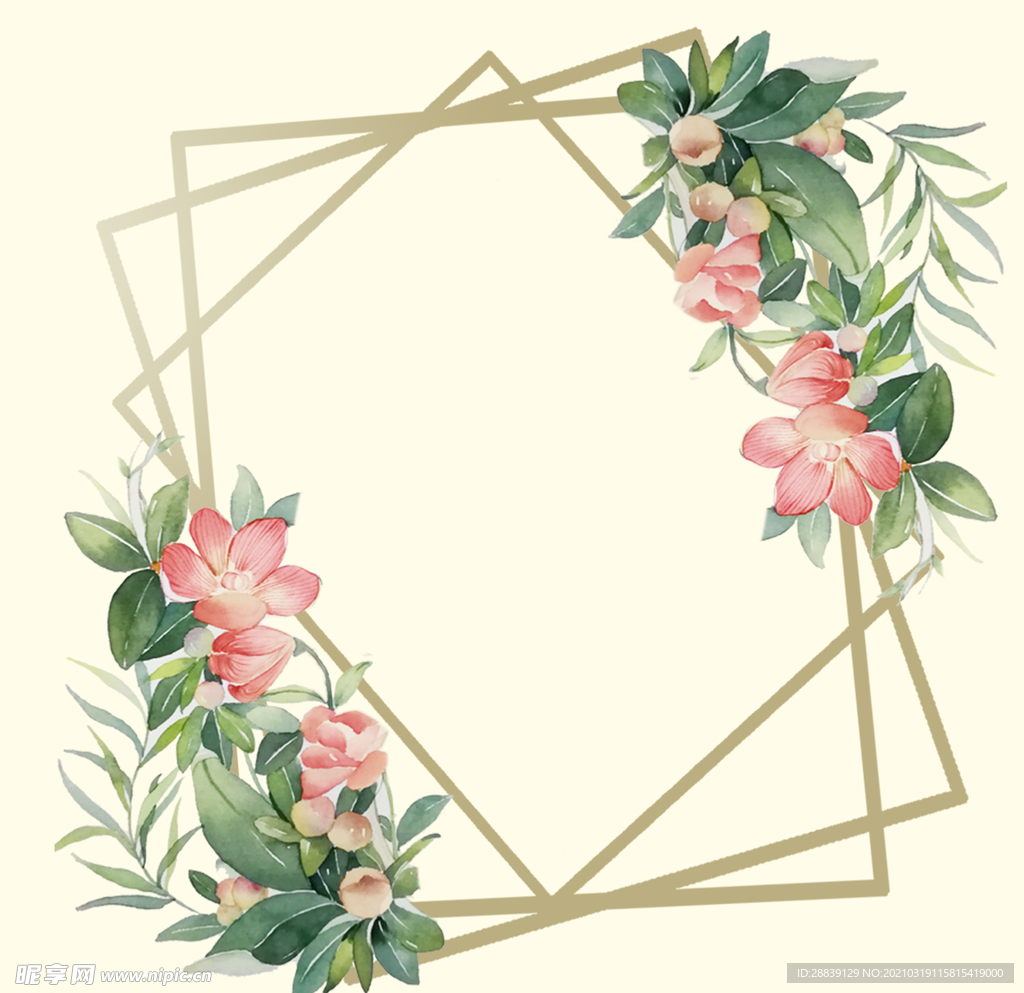 婚礼花边边框