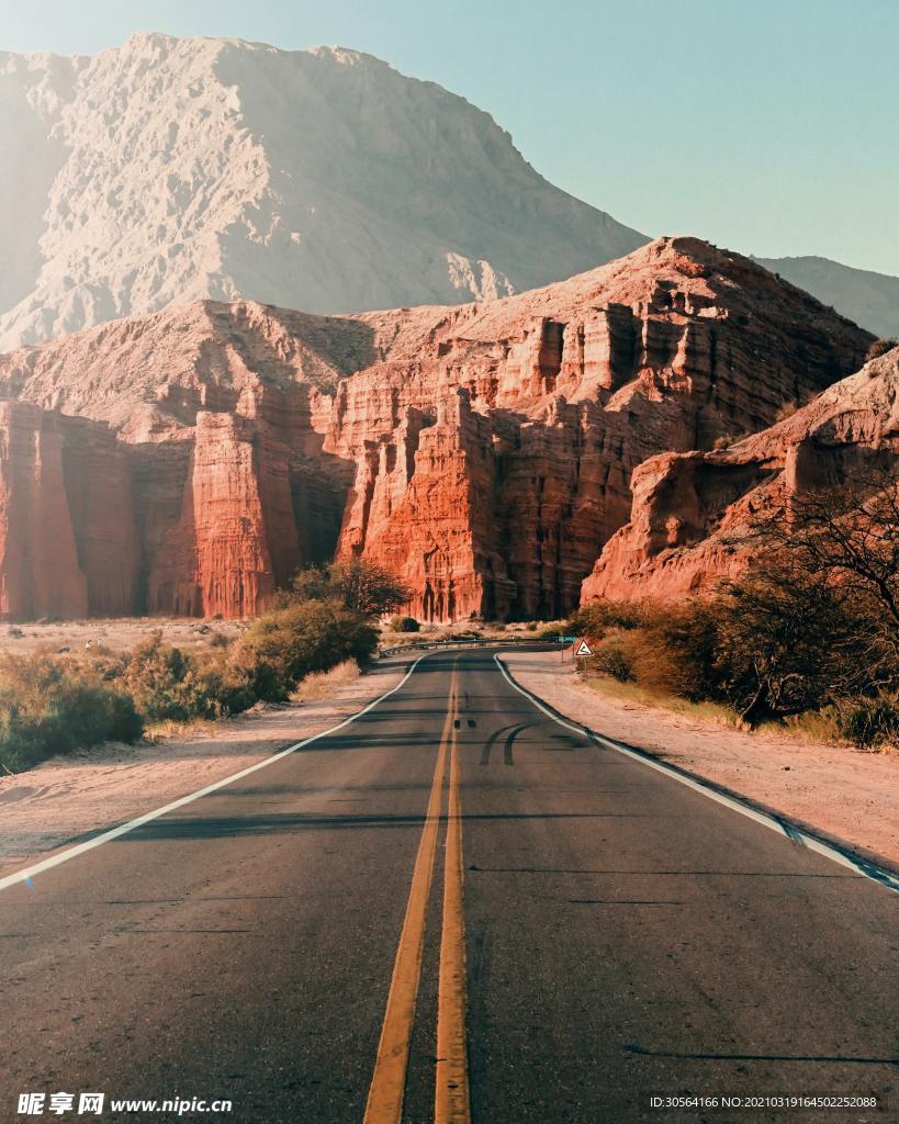 户外公路自然生态背景素材