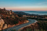 盘山公路自然生态背景素材