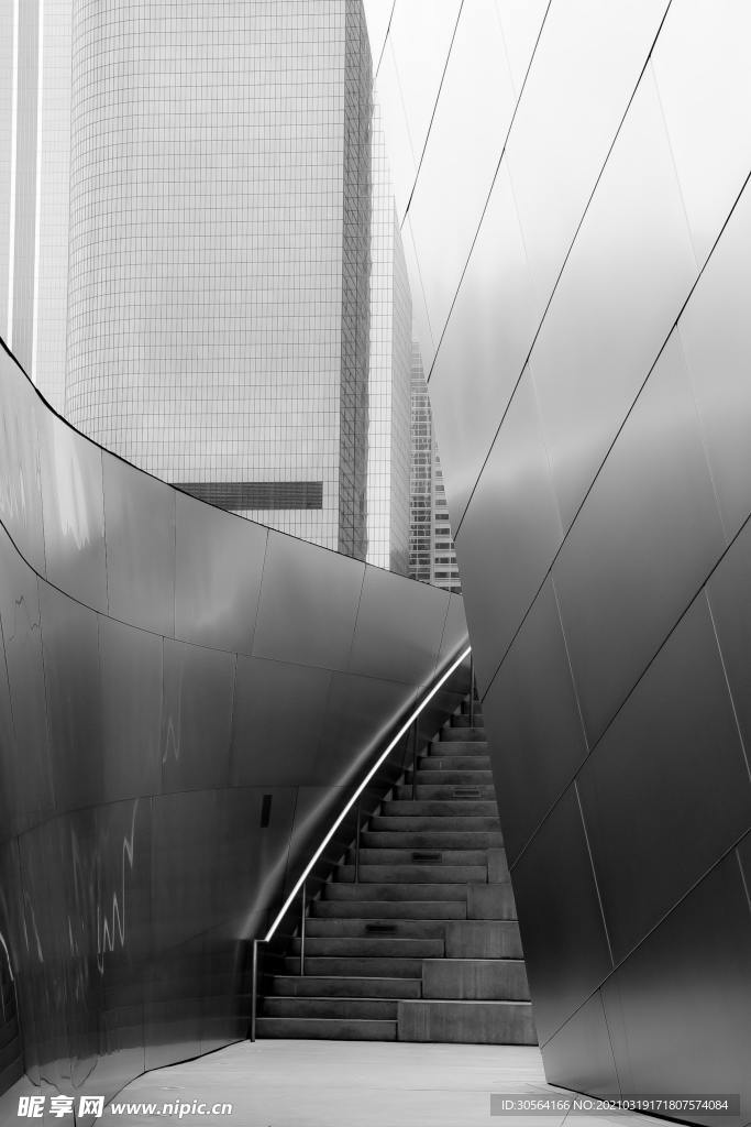 城市建筑大楼楼梯背景素材
