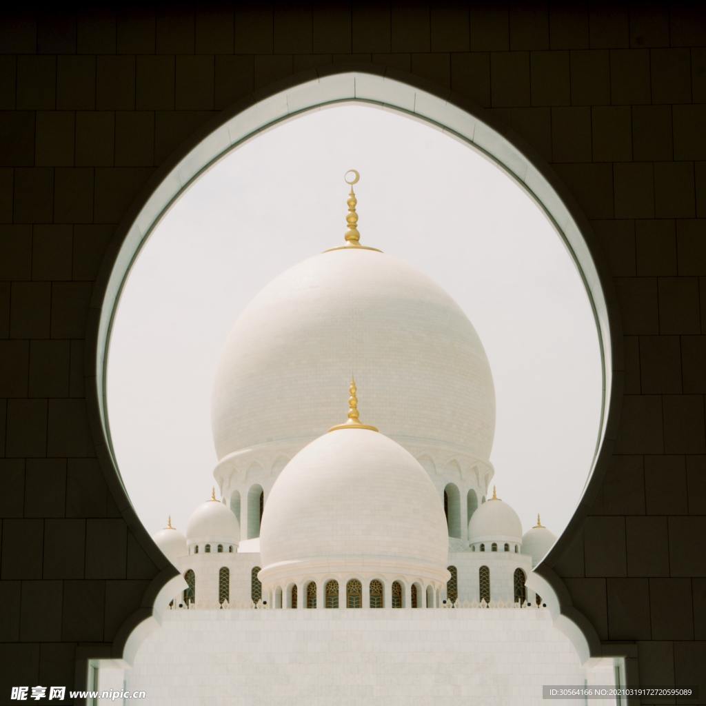 寺庙国外旅游建筑背景素材