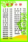 美食菜品 简洁菜谱 设计 广告