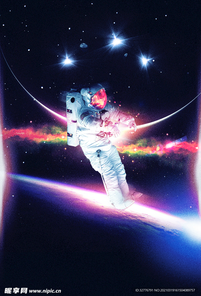 星球太空人海报