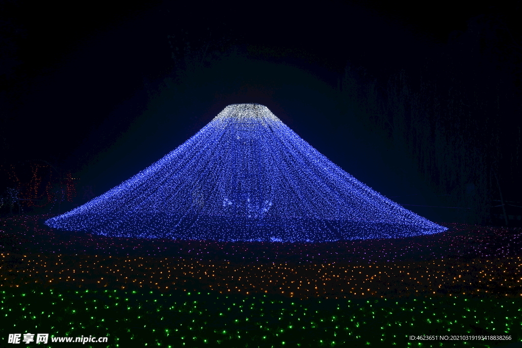 室外灯光展之富士山主题