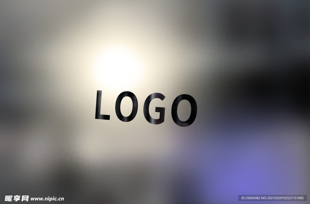 玻璃窗起雾logo样机
