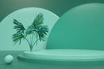 清新几何c4d背景图片简约海报
