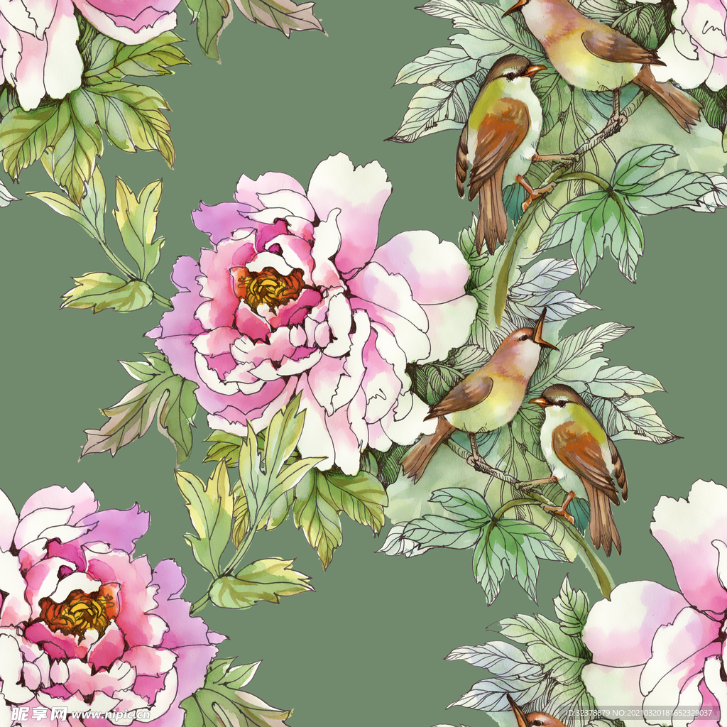 手绘花