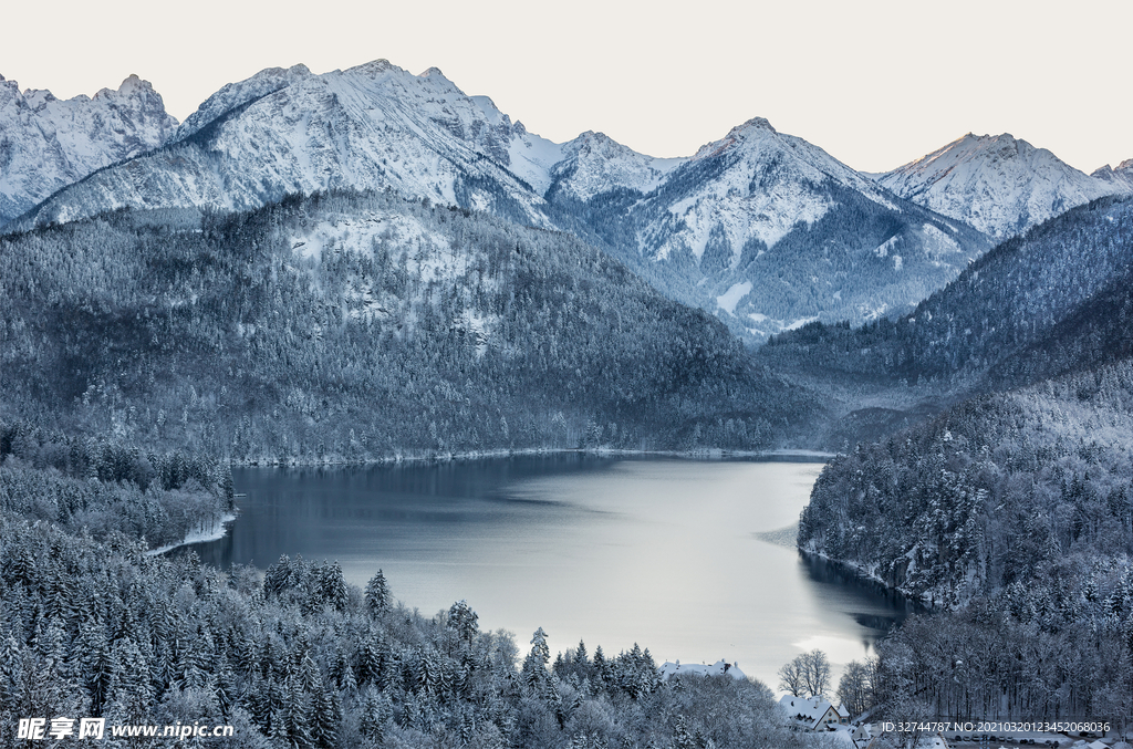 山川河流装饰画