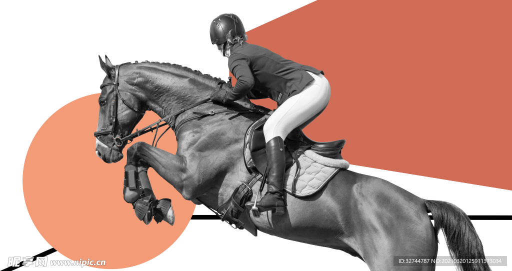 骑马装饰画