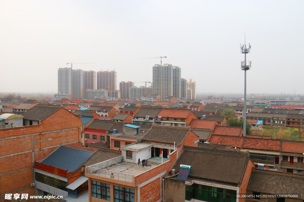 俯瞰城市风景