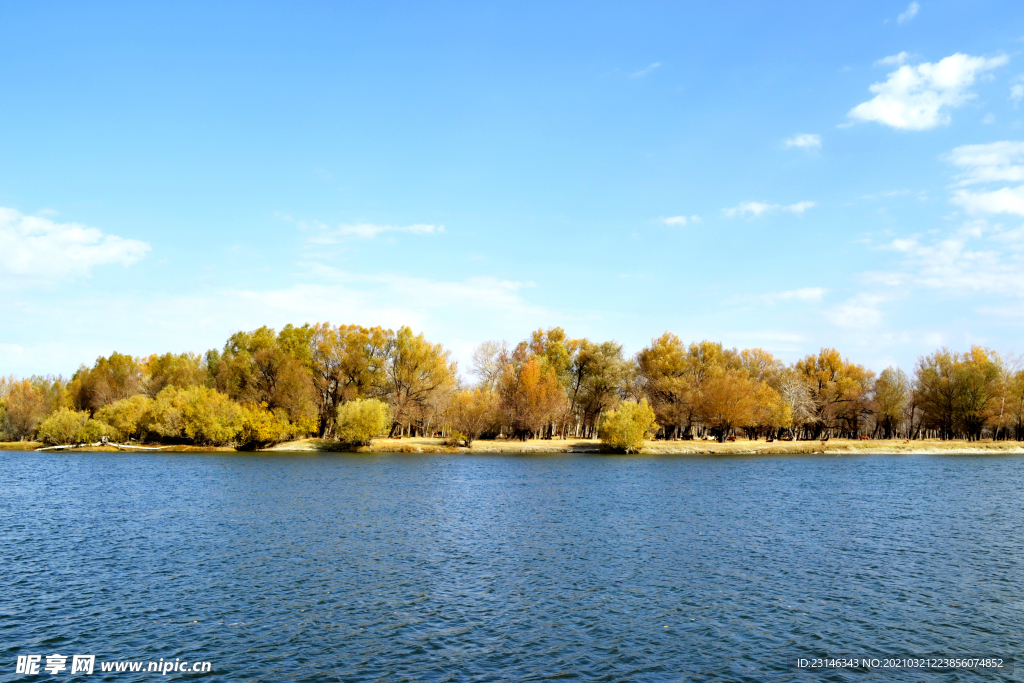 秋天的额尔齐斯河