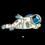卡通航天宇航员宇宙手绘插画图片