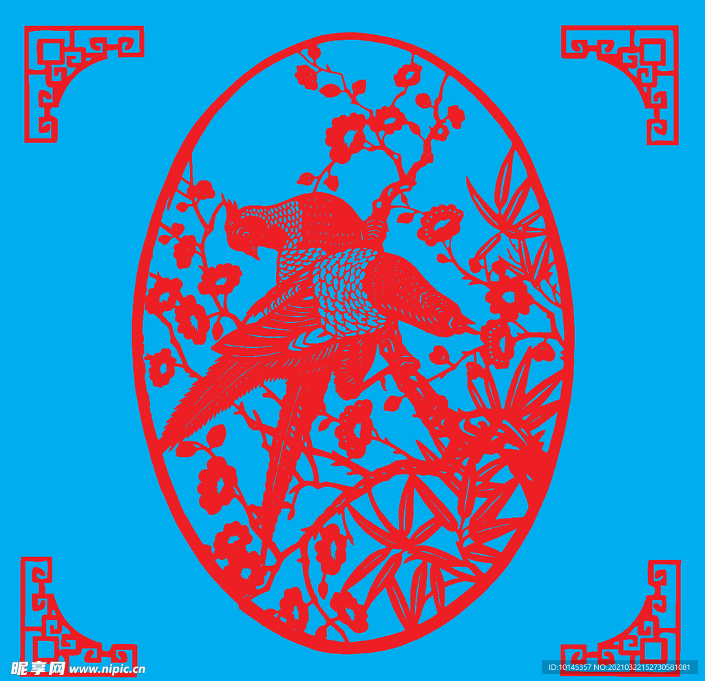 花鸟剪纸
