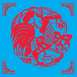 鸡剪纸