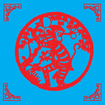 猴子剪纸