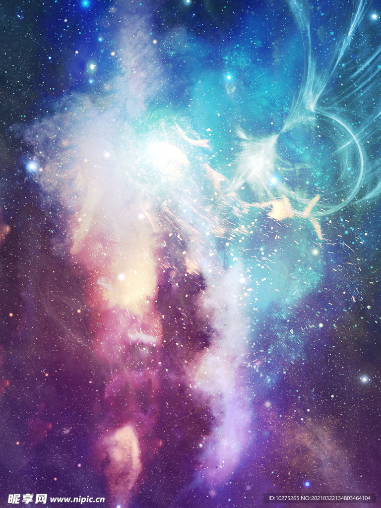 科幻彩色背景素材