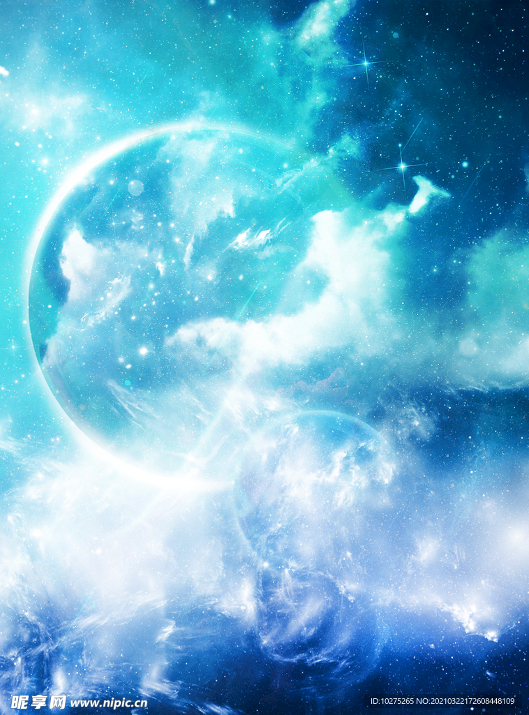 科技感帅气星空背景