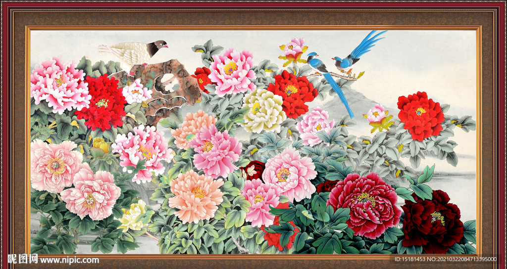 国画牡丹