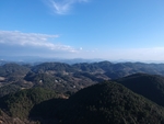 航拍大山河流湿地