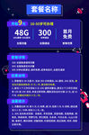 通信类套餐资费详情模板卡通