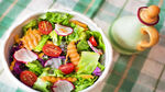 蔬菜沙拉美食简餐食物摄影图素材