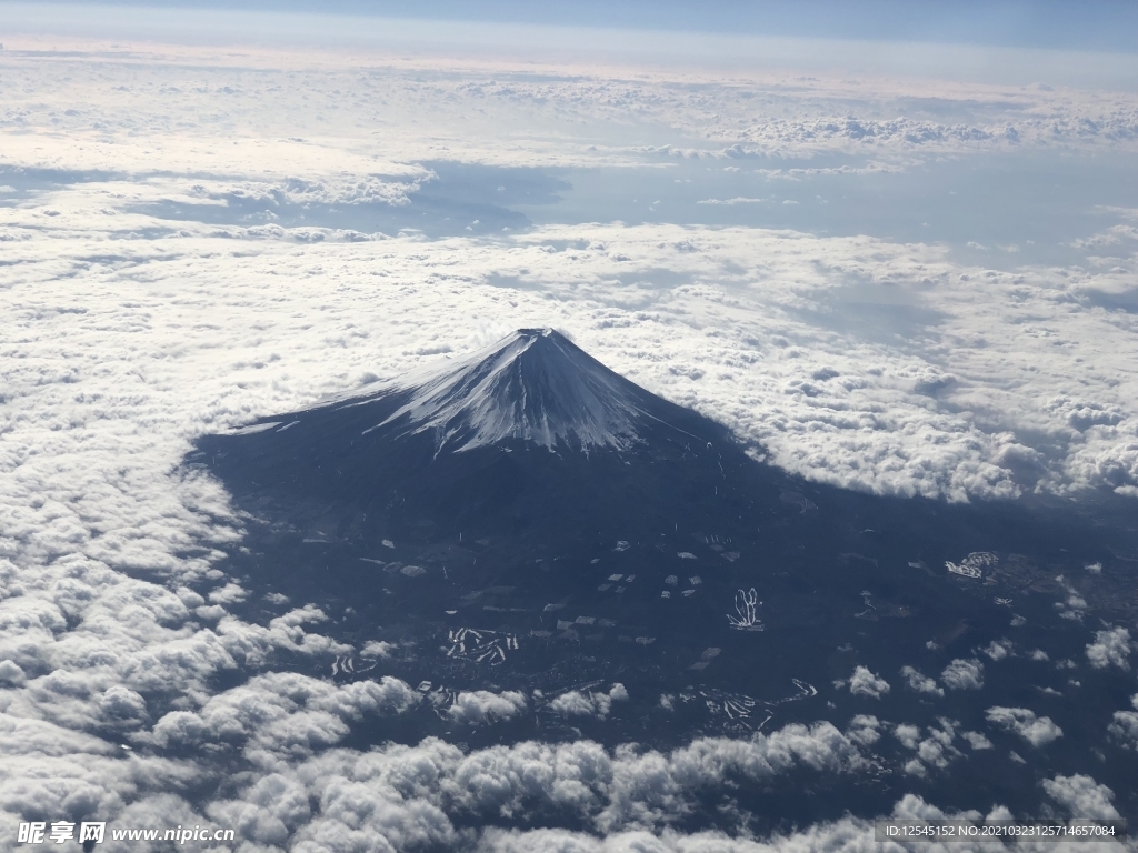 富士山鸟瞰