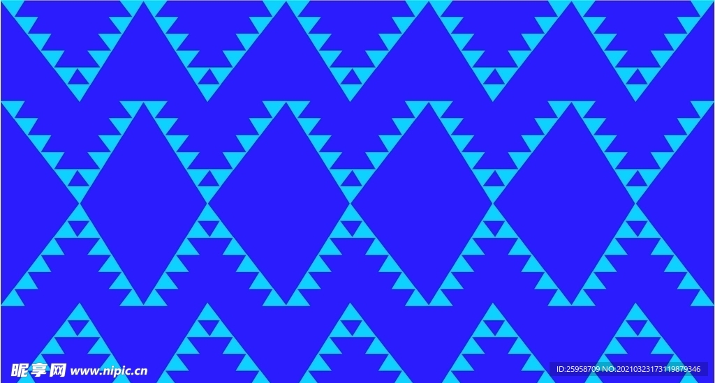 蓝色三角形素材