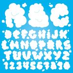 云朵字母