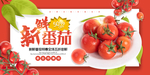 新鲜番茄水果促销活动海报素材