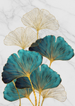 银杏叶装饰画