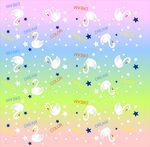 幻彩白天鹅印花
