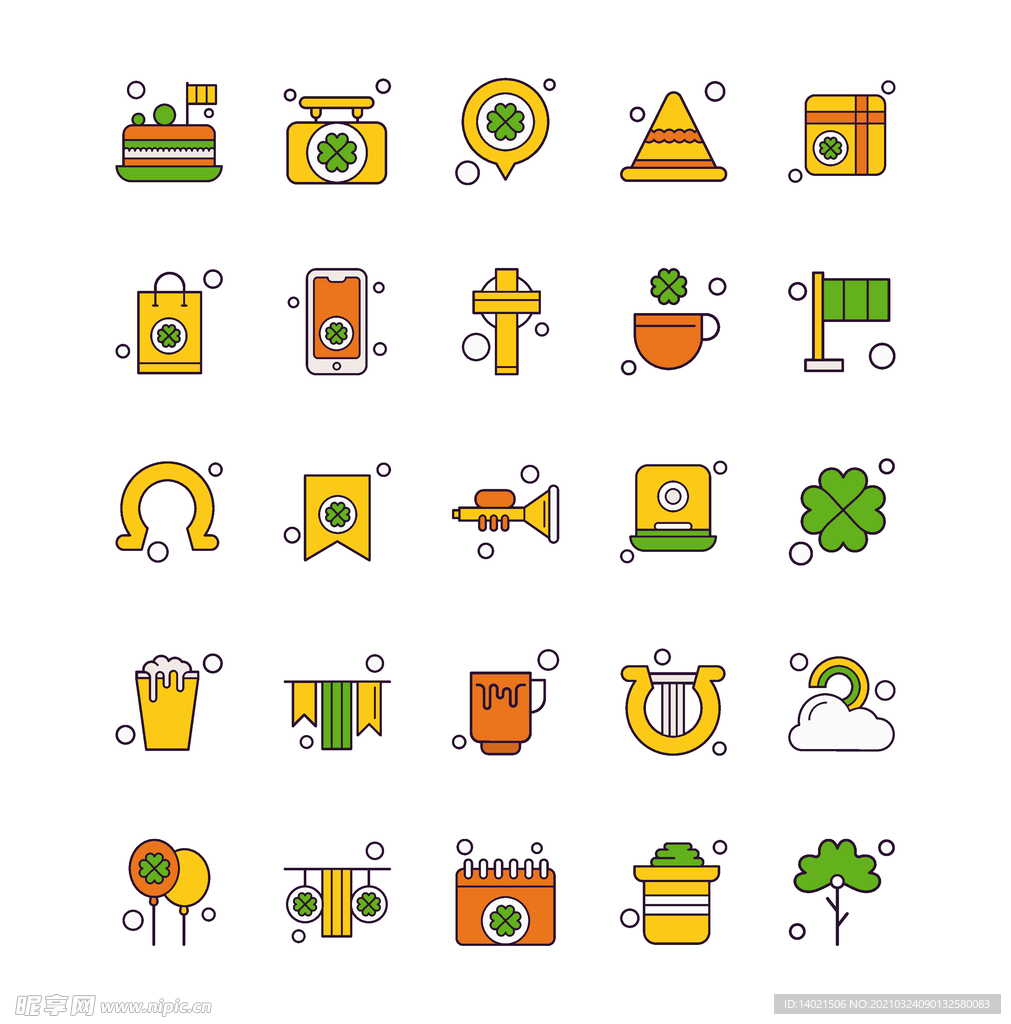 卡通线描图标