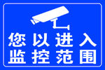 监控提示牌