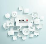 纸质语言气泡