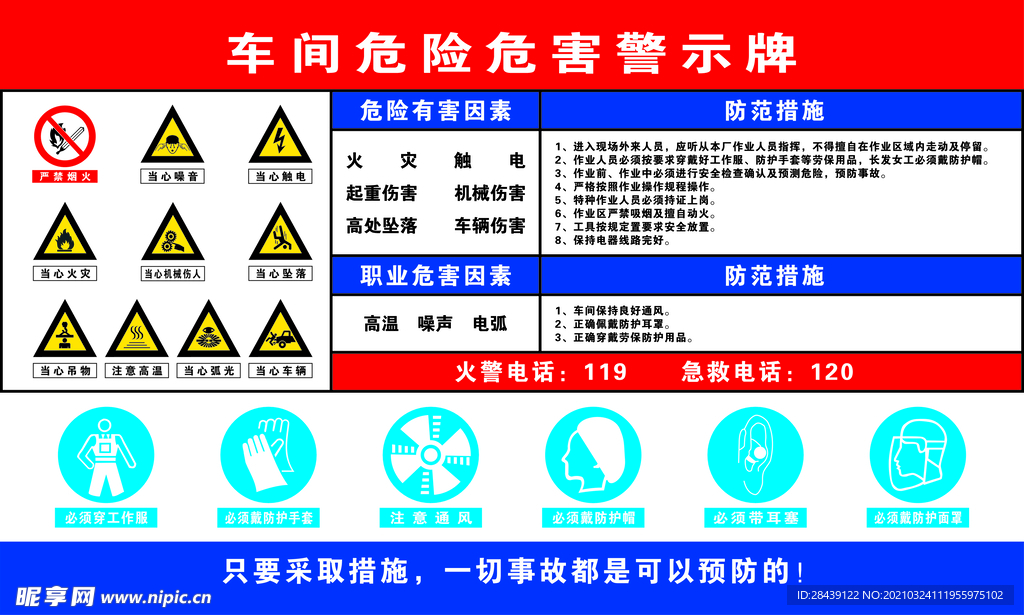 危险危害警示牌