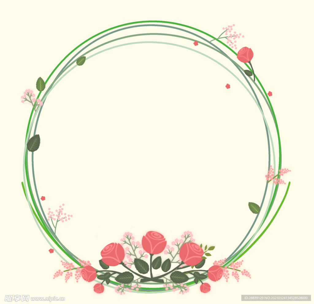 花朵边框