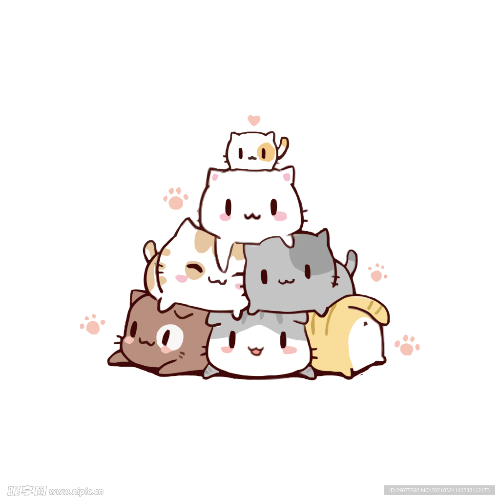 手绘小猫