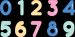 卡通数字