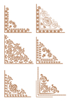 欧式边角花纹