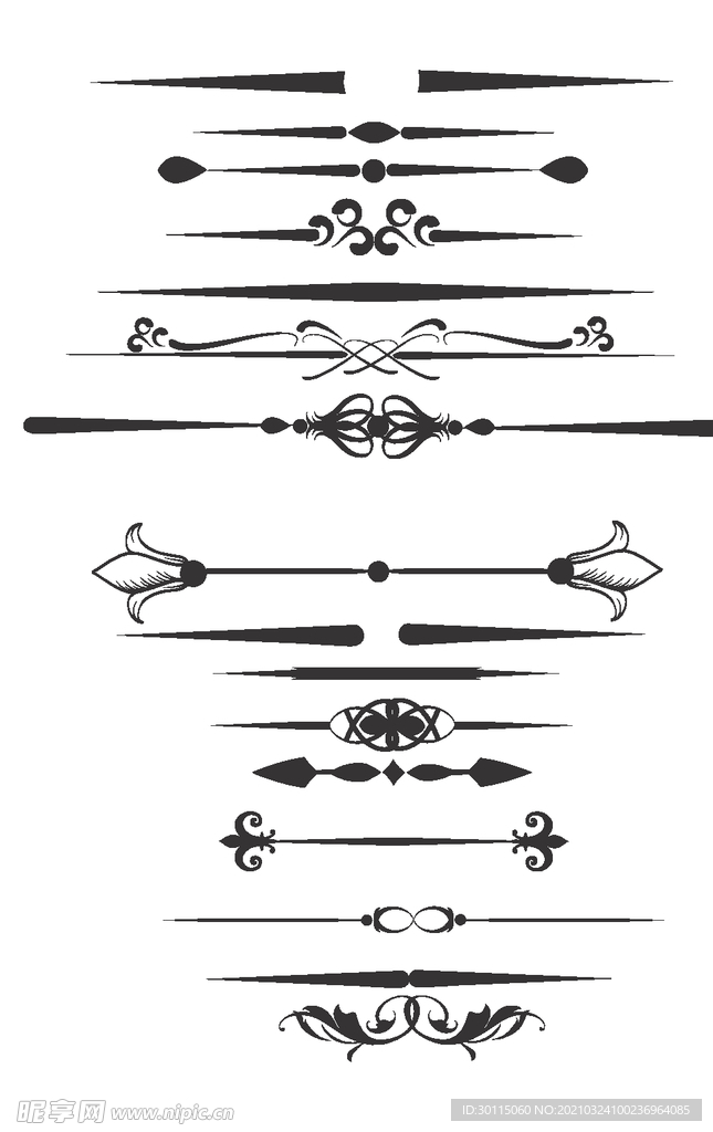 欧式花纹分割线