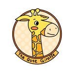 卡通长颈鹿头像图标