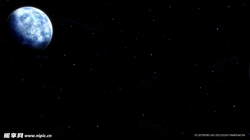 夜晚月球图